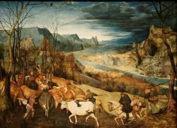 Return of herd (Pieter Brueghel the Elder) - Muzeo.com