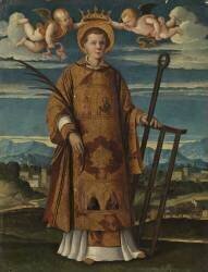 Saint Lawrence (Girolamo da Santacroce) - Muzeo.com