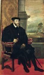 Seated Portrait of Emperor Charles V (Tiziano) - Muzeo.com