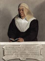 The Abbess Lucrezia Vertova Agliardi (Giovanni Battista Moroni) - Muzeo.com