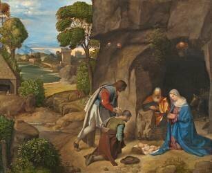 The Adoration of the Shepherds (Giorgione) - Muzeo.com