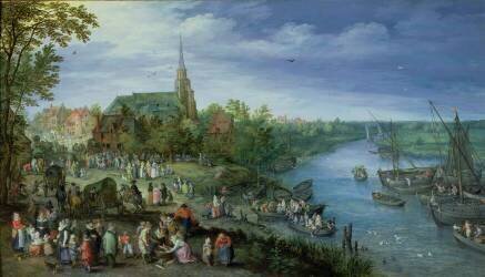 The Annual Parish Fair in Schelle (Jan Brueghel the Elder) - Muzeo.com