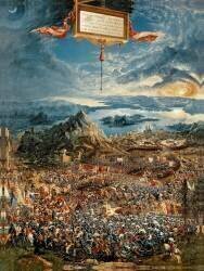 The Battle of Issus, or The Victory of Alexander the Great (Albrecht Altdorfer) - Muzeo.com