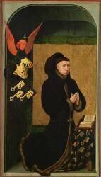 The Donor, Chancellor Nicholas Rolin, Kneeling in Prayer (Rogier van der Weyden) - Muzeo.com