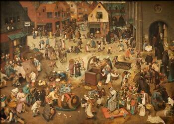The Fight Between Carnival and Lent (Pieter Brueghel the Elder) - Muzeo.com
