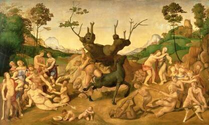 The Misfortunes of Silenus (Piero di Cosimo) - Muzeo.com