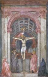 The Trinity, Church of Santa Maria Novella, Florence (Tommaso Masaccio) - Muzeo.com