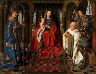 The Virgin and Child with Canon Joris van der Paele (Jan van Eyck) - Muzeo.com
