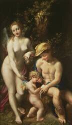 Venus with Mercury and Cupid (Antonio da Correggio) - Muzeo.com