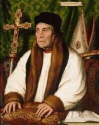 William Warham (1457-1532), archevêque de Canterbury en 1504 (Hans Holbein the Younger) - Muzeo.com