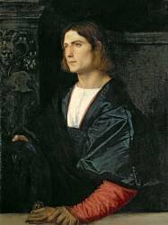 Young Man with Cap and Gloves (Tiziano) - Muzeo.com