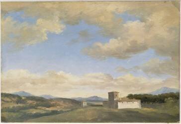 A la villa Borghèse : arbres et fabriques (Pierre Henri de Valenciennes) - Muzeo.com