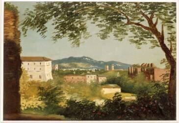 A la villa Farnèse (Pierre Henri de Valenciennes) - Muzeo.com