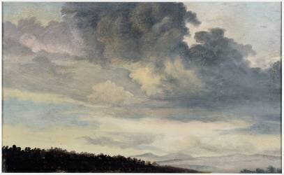 A Rome : étude de ciel chargé de Nuages (Pierre Henri de Valenciennes) - Muzeo.com