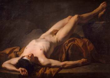 Académie d'homme dite Hector (Jacques-Louis David) - Muzeo.com