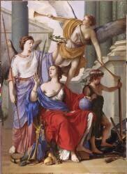 Allégorie de la régence d'Anne d'Autriche (Laurent de La Hyre) - Muzeo.com
