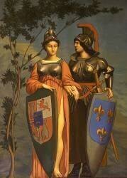Allégorie du traité des Pyrénées de 1659 entre la France et l'Espagne (Jean-Léon Gérôme) - Muzeo.com