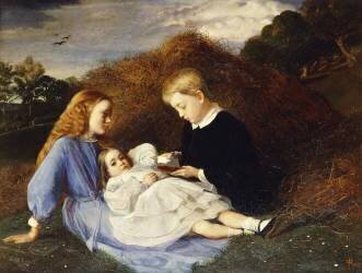Amy, Dorothea et Hungerford Wren Hoskyns (William Blake Richmond) - Muzeo.com