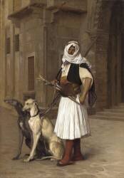 Anaute avec deux Whippets (Jean-Léon Gérôme) - Muzeo.com