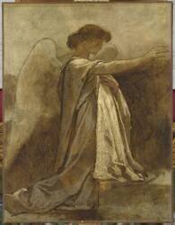 Ange agenouillé (Thomas Couture) - Muzeo.com