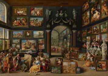 Apelle peignant Campaspe (Willem van II Haecht) - Muzeo.com