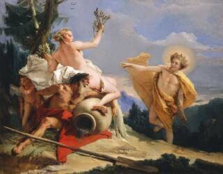 Apollo à la poursuite de Daphné (Giambattista Tiepolo) - Muzeo.com