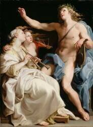 Apollon, la Musique et la métrique (Pompeo Batoni) - Muzeo.com