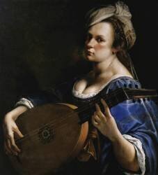 Autoportrait au luth (Artemisia Gentileschi) - Muzeo.com