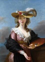 Autoportrait avec Chapeau de Paille (Elisabeth Vigée Le Brun) - Muzeo.com