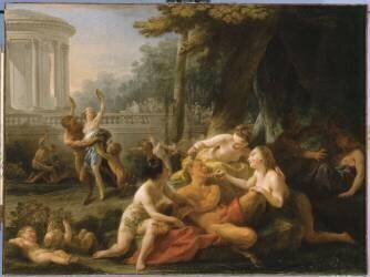 Bacchanale ou Les Dangers de l'Ivresse (1759) (Noël Halle) - Muzeo.com