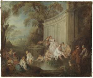 Baignade (Jean-Baptiste Pater) - Muzeo.com