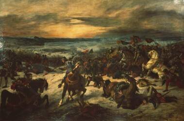 Bataille de Nancy, mort de Charles le Téméraire (Eugène Delacroix) - Muzeo.com