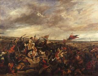 Bataille de Poitiers (19 Septembre 1356) (Eugène Delacroix) - Muzeo.com