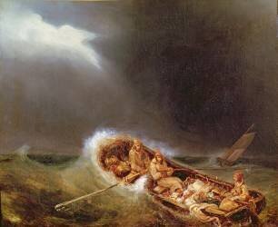 Bateaux de Dieppe revenant de la pêche (Eugène Isabey) - Muzeo.com