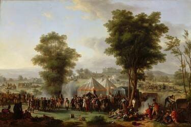 Bivouac de Napoléon Ier près du château d'Ebersberg, 4 mai 1809 (Antoine Pierre Mongin) - Muzeo.com