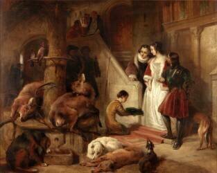Le tribunal de Bolton dans les temps anciens (Edwin Landseer) - Muzeo.com