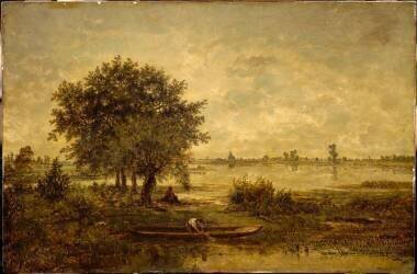 Bords de Loire (Théodore Rousseau) - Muzeo.com