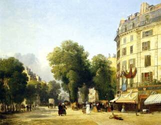 Boulevard des Capucines à l'angle de la rue de la Paix, Paris (Robert Stanley Colet) - Muzeo.com
