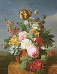 Bouquet de fleurs dans un vase (Jan Frans van Dael) - Muzeo.com