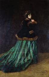 Camille ou la femme à la robe verte (Claude Monet) - Muzeo.com