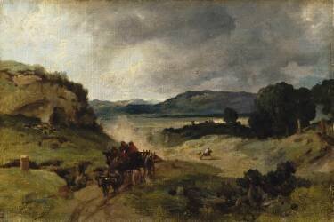 Campagne de Rome dit autrefois la Cervara (Jean-Baptiste Camille Corot) - Muzeo.com