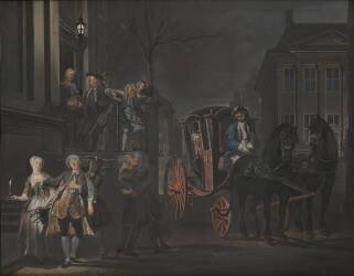 Ceux qui le pouvaient, marchaient ; ceux qui ne le pouvaient pas, tombaient (Cornelis Troost) - Muzeo.com