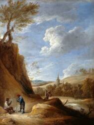 Chemin tournant dans un site montagneux (David Teniers le Jeune) - Muzeo.com