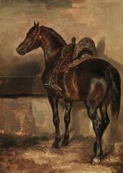 Cheval turc dans une écurie (Théodore Géricault) - Muzeo.com