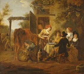 Collation champêtre (Jean-Louis Demarne) - Muzeo.com