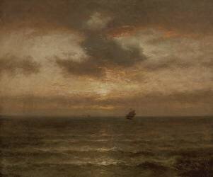 Coucher de soleil sur la mer (Jules Dupré) - Muzeo.com