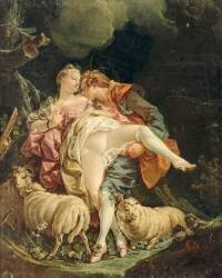 Couple d'amoureux (anonyme) - Muzeo.com
