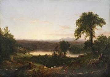 Crépuscule d'été, scène en Nouvelle-Angleterre (Thomas Cole) - Muzeo.com
