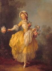 Danseuse avec un bouquet (Jean-Frédéric Schall) - Muzeo.com