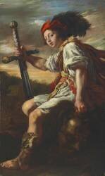 David avec la tête de Goliath (Domenico Fetti) - Muzeo.com